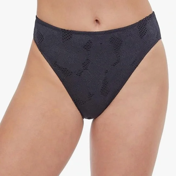 NWT Profile by Gottex Late Bloomer Classic Fit Black Lace Bikini Bottoms Size 12 - Picture 9 of 12